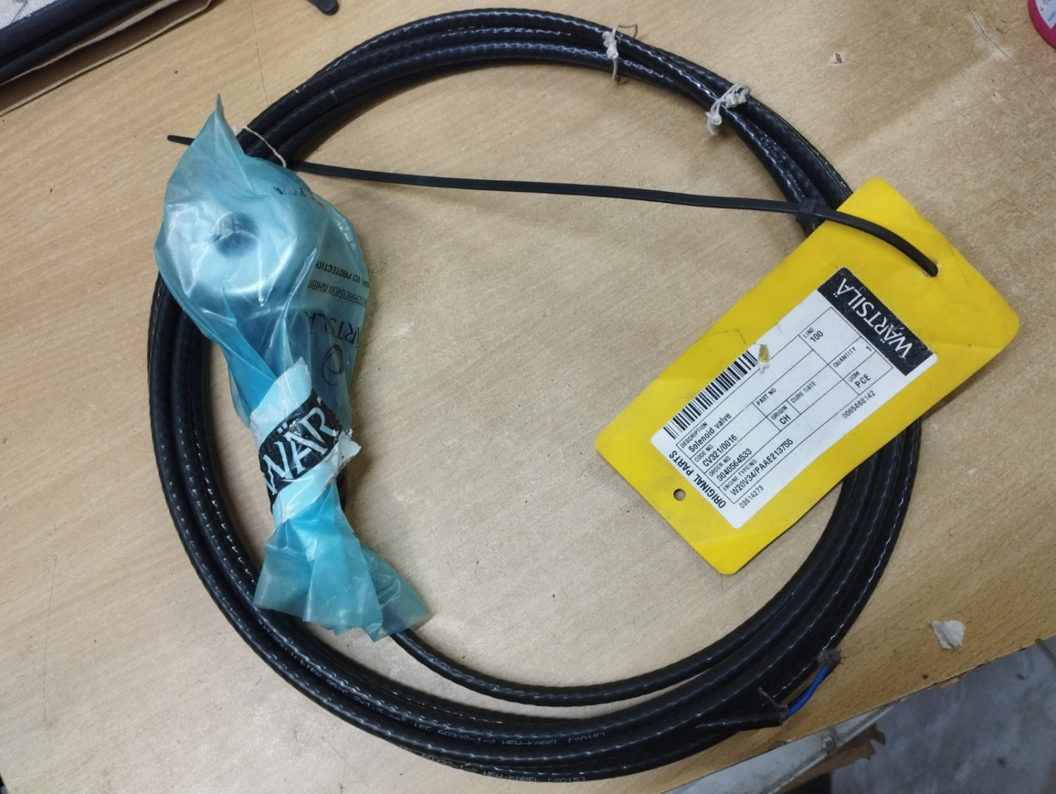 Wartsila Solenoid Valve CV321 W20V34/PAAE213755 | Brand New |