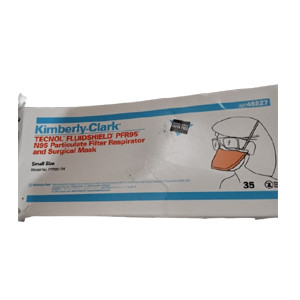 Kimberly-Clark TECNOL FLUIDSHIELD PFR95 N95 Particulate Respirator and Surgical Mask–Small Size–Model No. PFR95-174–Latex-Free Medical Face Mask