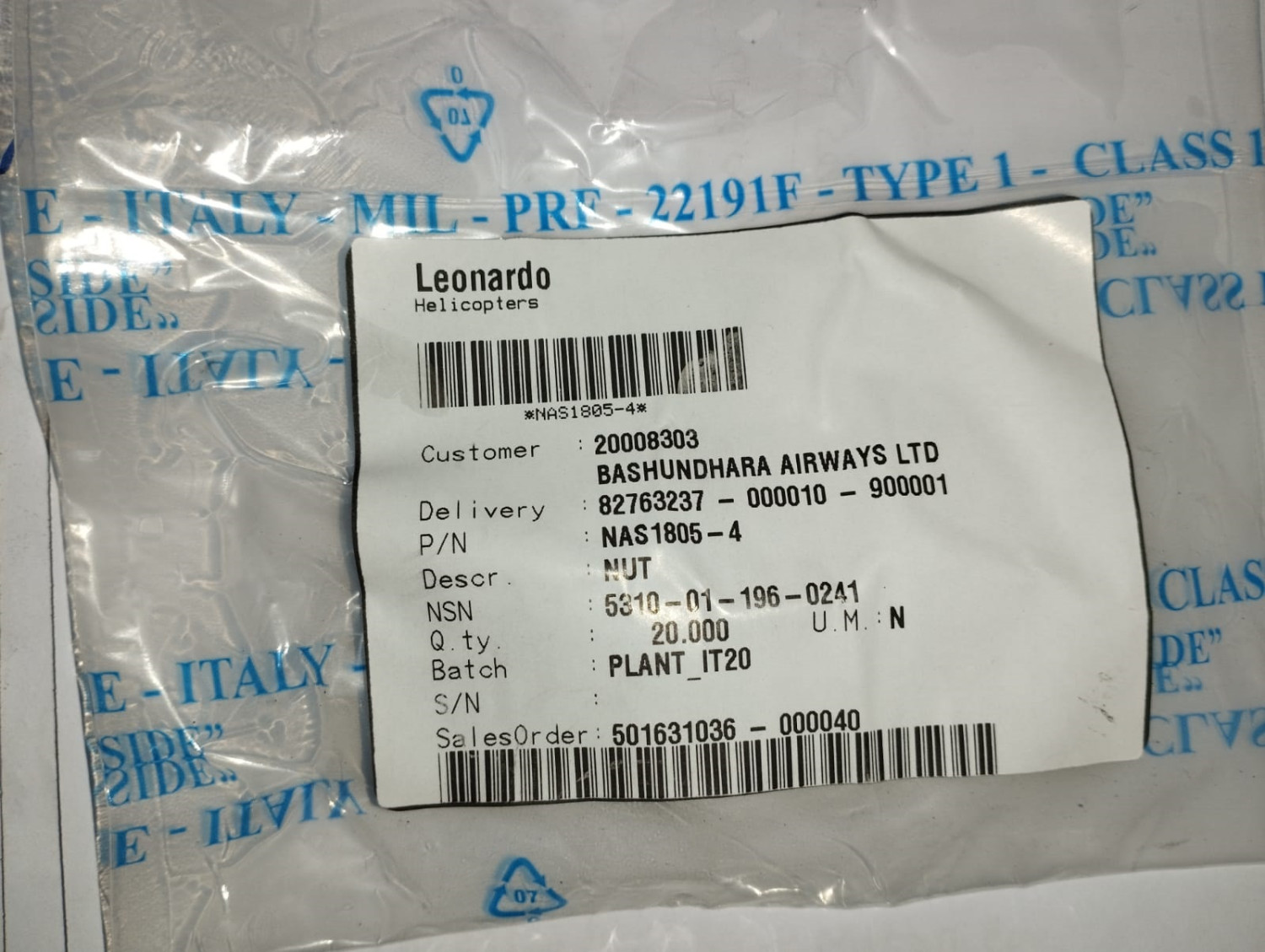 LEONARDO NUT NAS1805-4 | Brand New |