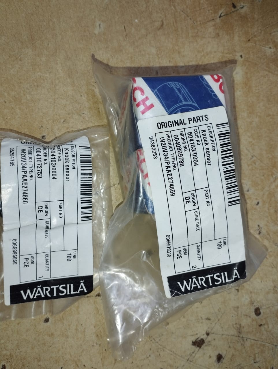 Wartsila Knock Sensor W20V34 | Brand New |