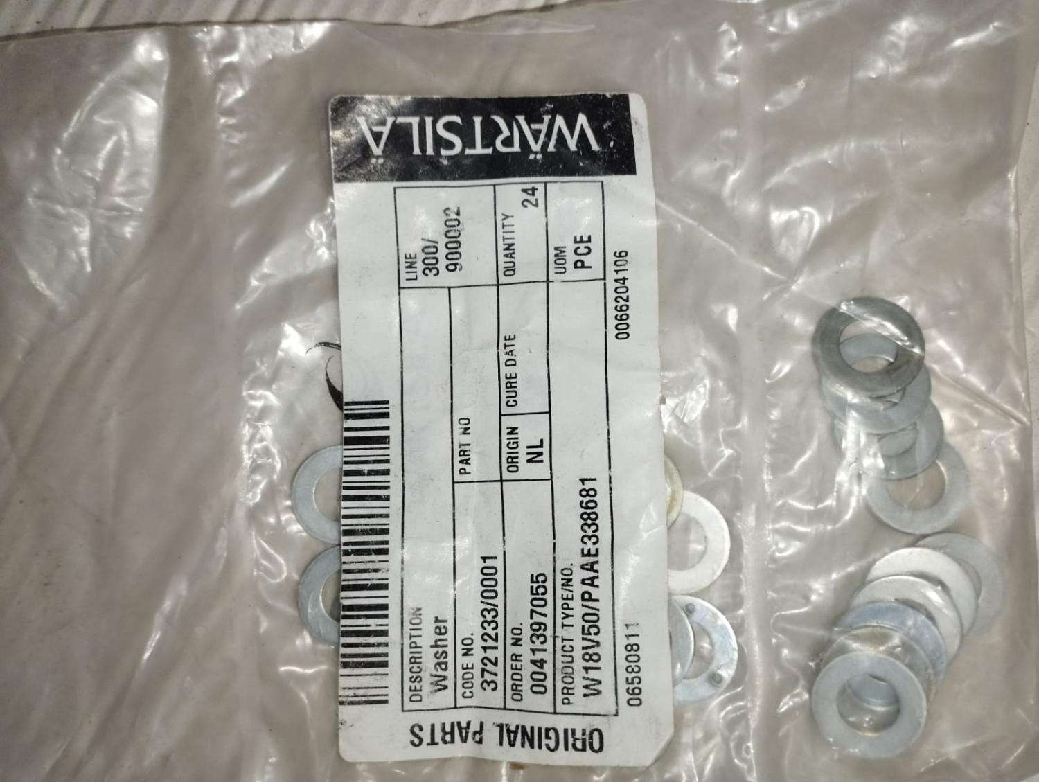 Wartsila Washer 3721233, W18V50/PAAE338681 | Brand New |