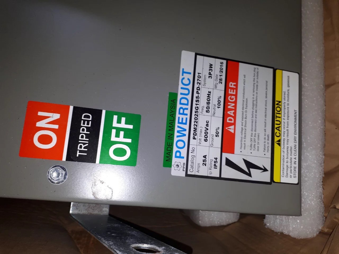 Original Busber Power Duct 25A 3P3W |Brand New|
